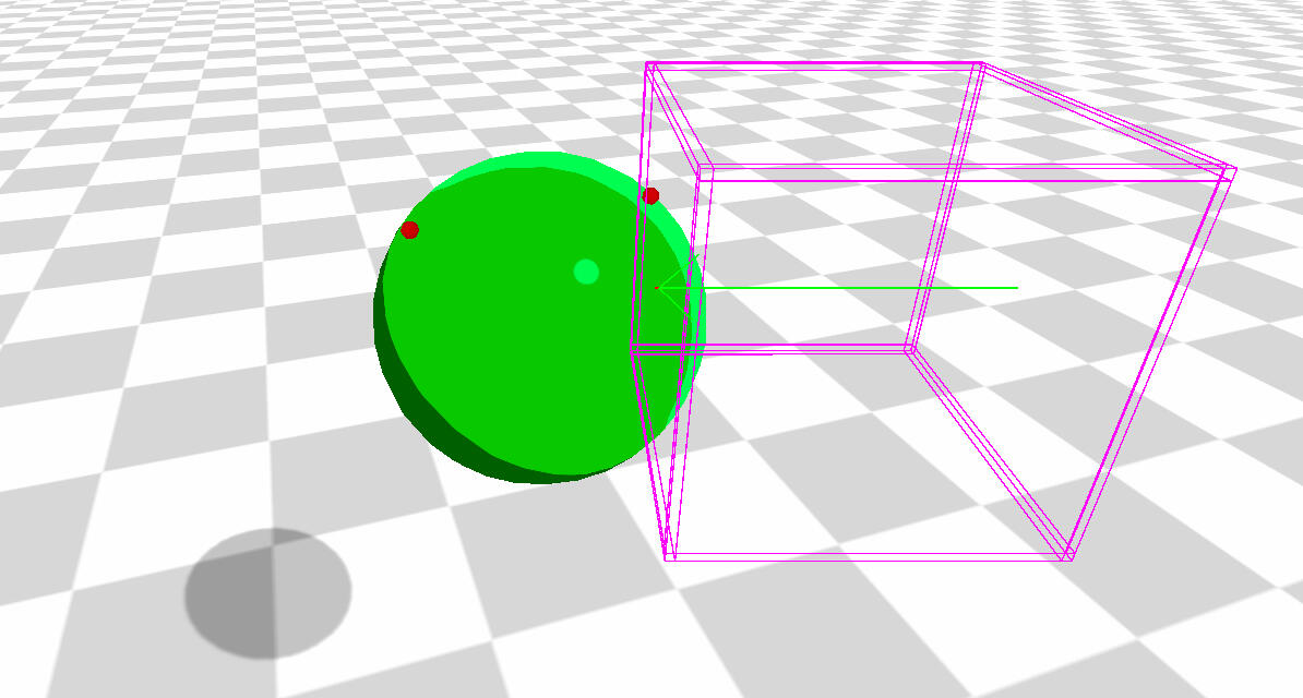 A HitBox displaying the direction of detection