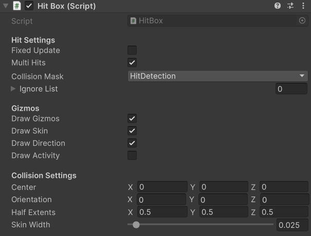 Organized HitBox editor